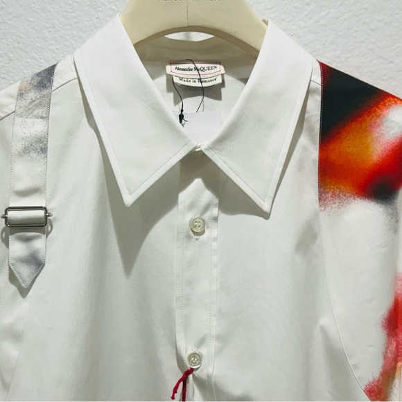 NWTS Alexander McQueen Abstract Harness Shirt - Picture 3 of 16